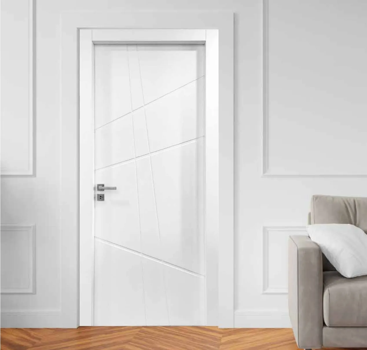 Porte d'intérieur en bois de sapin modèle Giorgia image